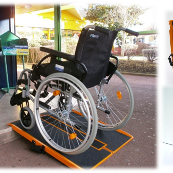 Rampes d'accès mobiles pour PMR - accessibilité Handicap ERP - Handinorme